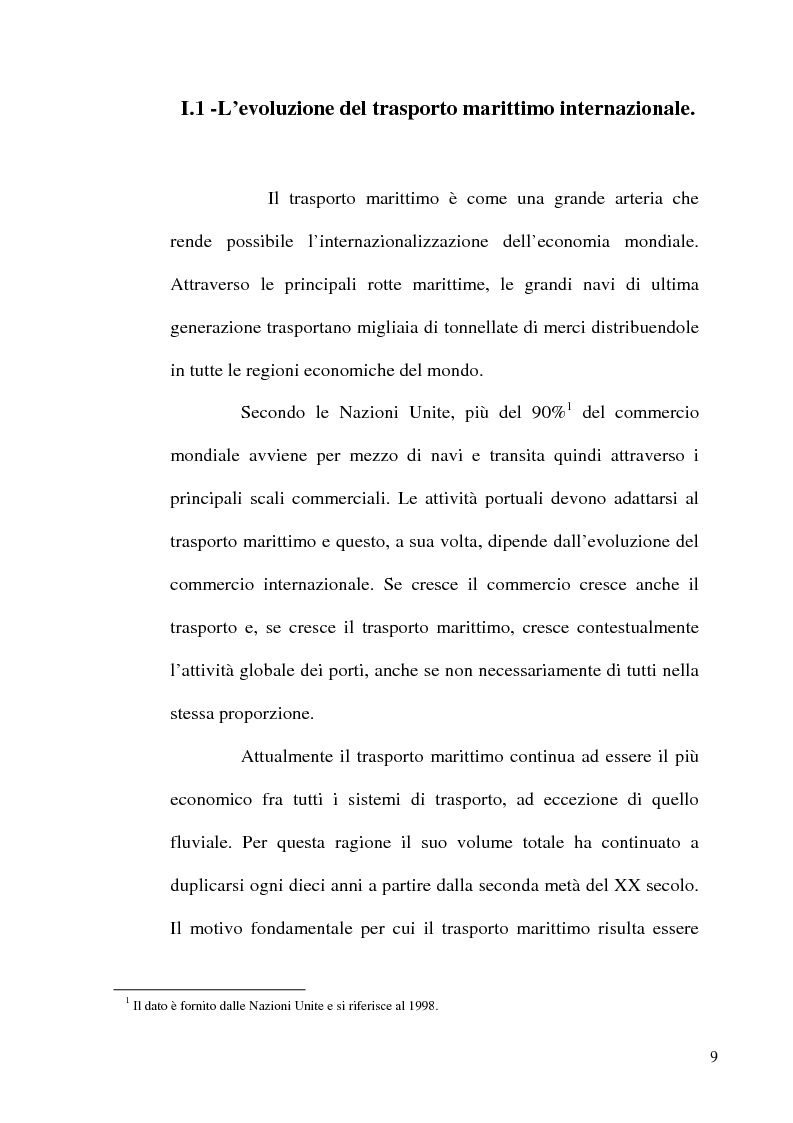 Anteprima della tesi: I porti commerciali della Comunidad Valenciana tra concorrenza e specializzazione, Pagina 10