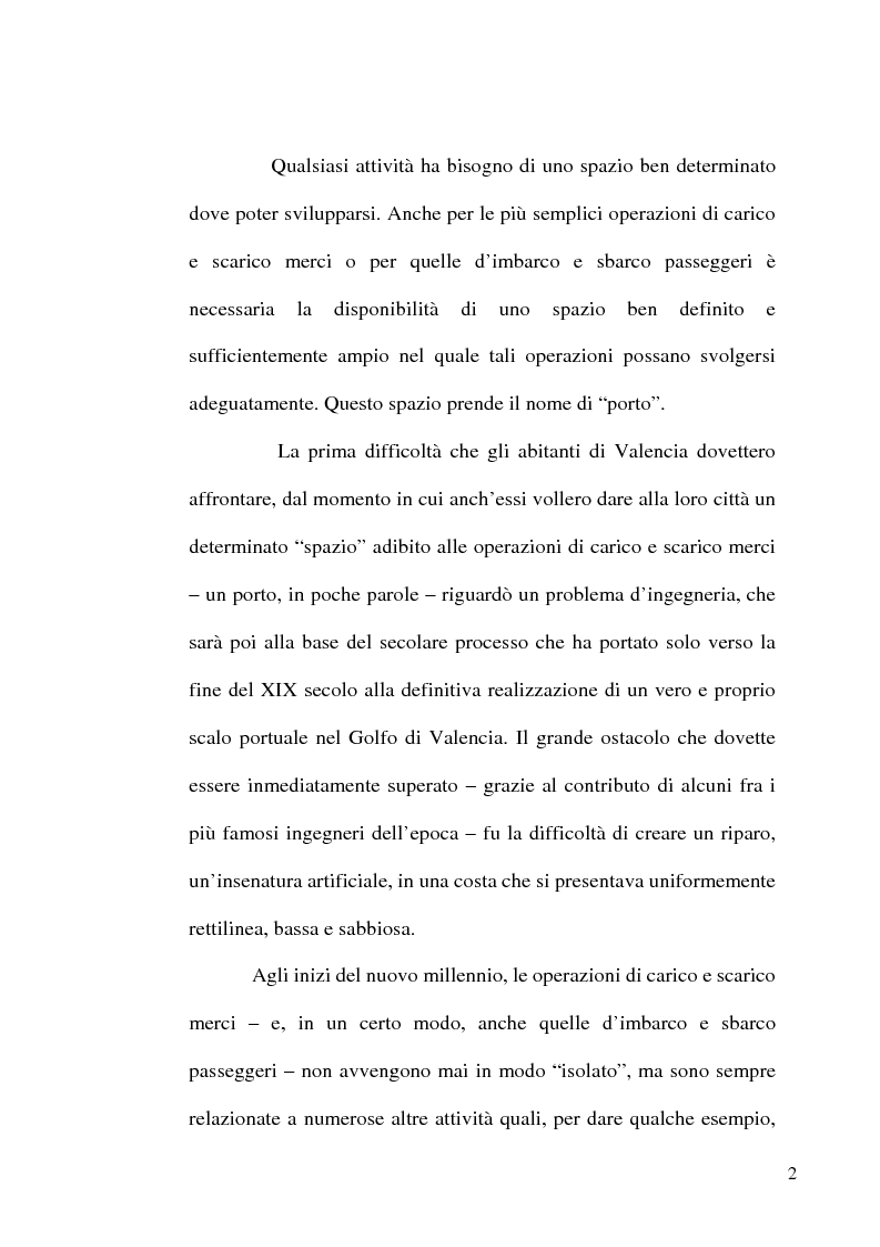 Anteprima della tesi: I porti commerciali della Comunidad Valenciana tra concorrenza e specializzazione, Pagina 2