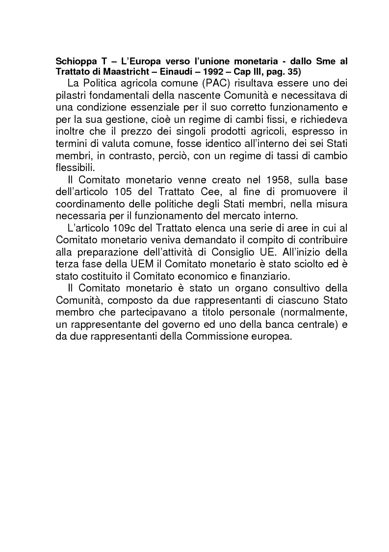 Anteprima della tesi: La BCE (Banca Centrale Europea), Pagina 8
