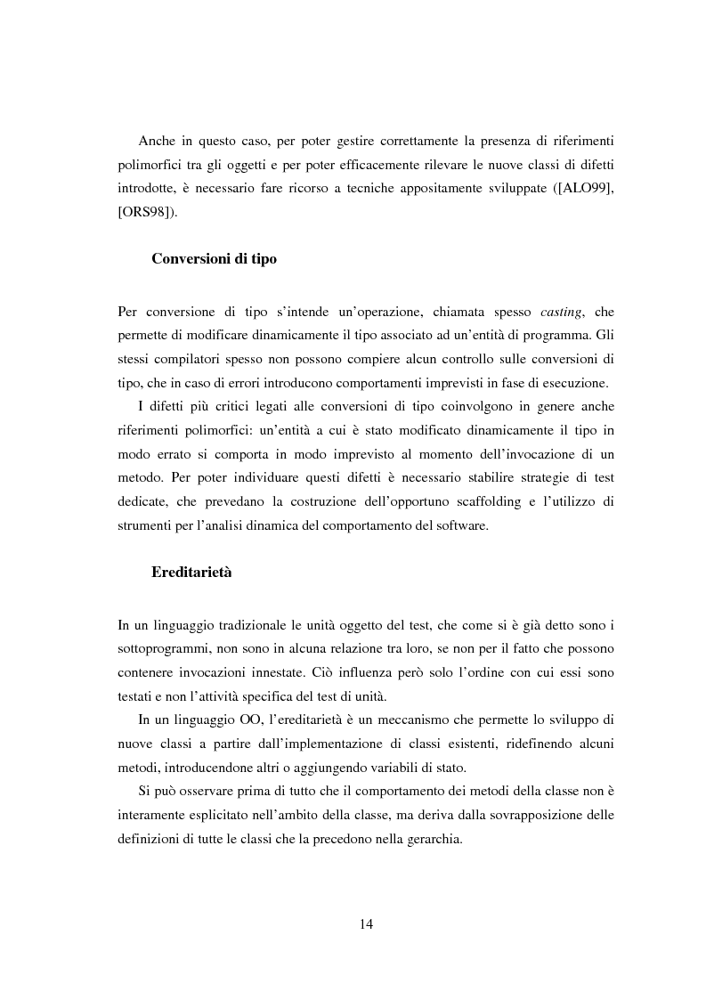 Anteprima della tesi: Una tecnica per il test interclasse, Pagina 10