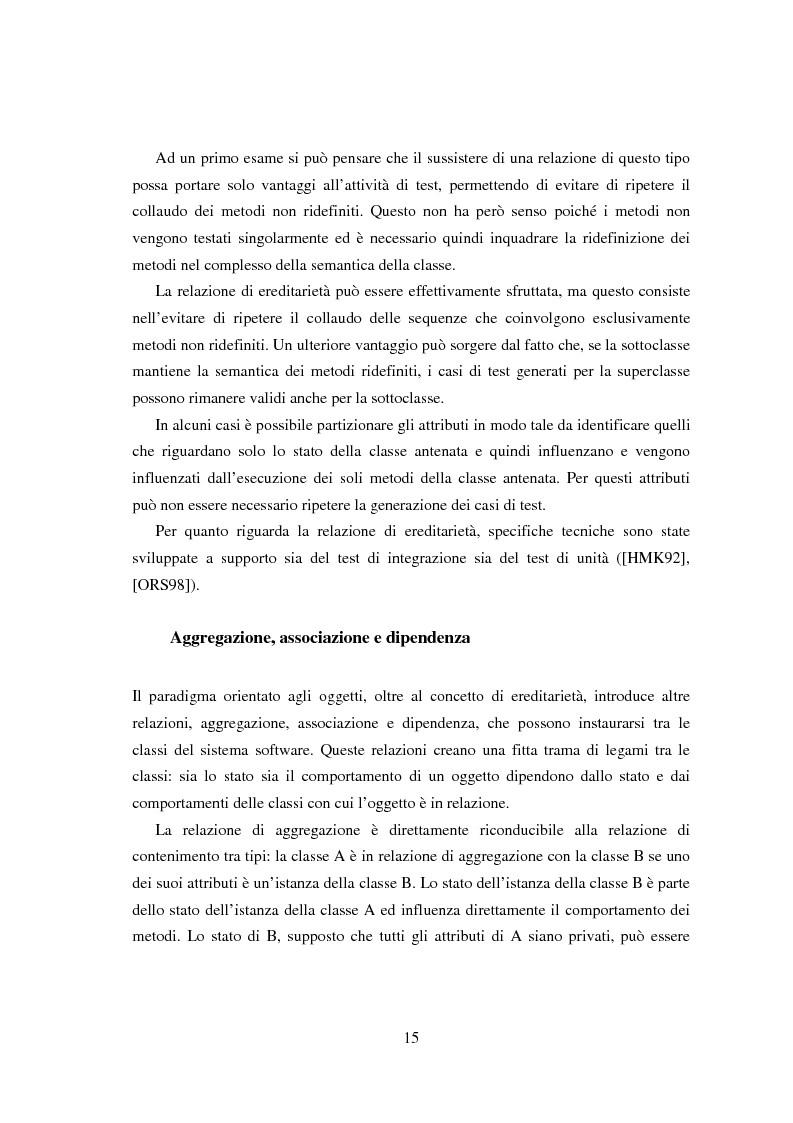 Anteprima della tesi: Una tecnica per il test interclasse, Pagina 11