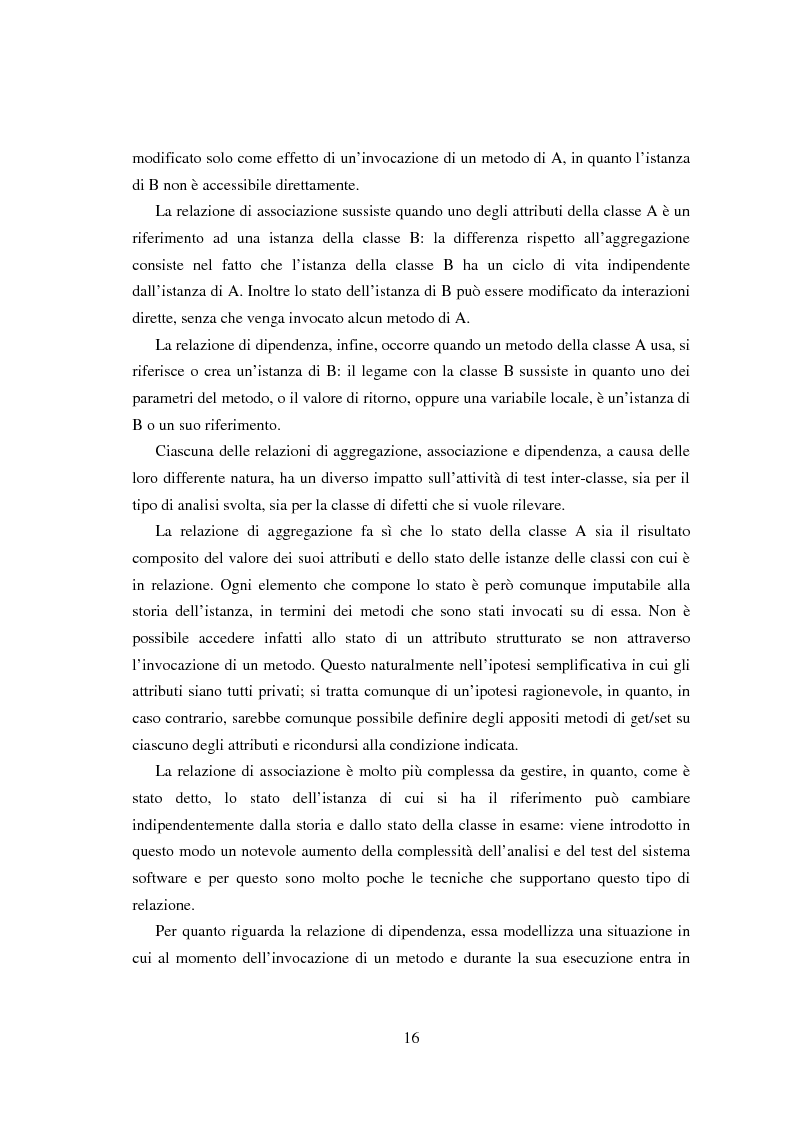 Anteprima della tesi: Una tecnica per il test interclasse, Pagina 12