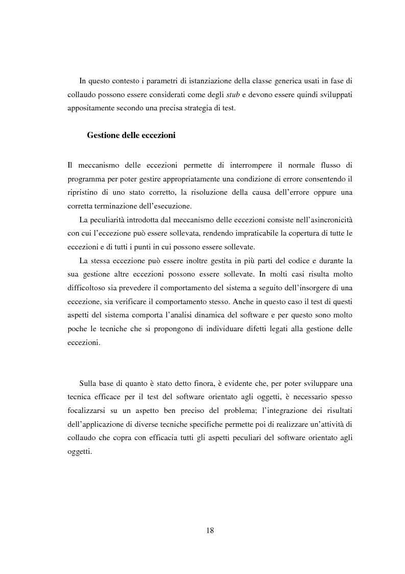 Anteprima della tesi: Una tecnica per il test interclasse, Pagina 14
