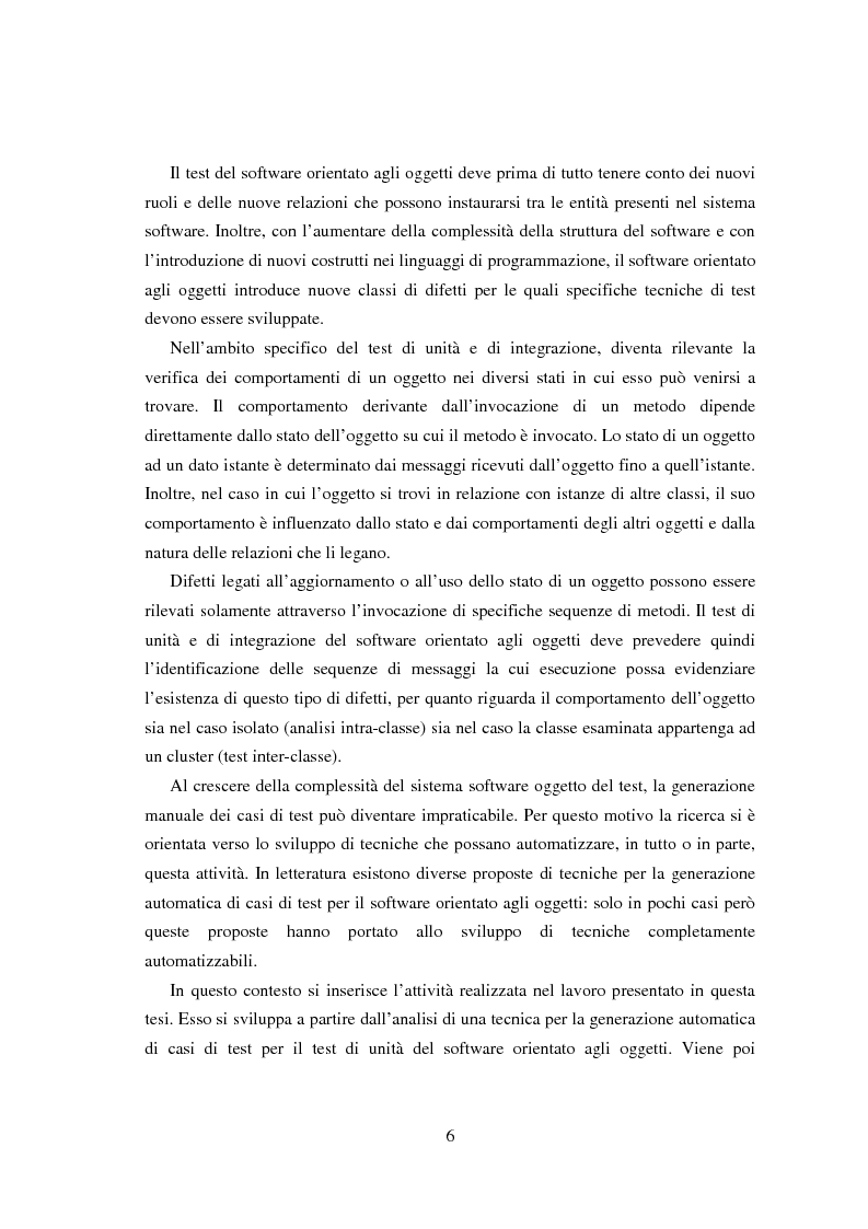 Anteprima della tesi: Una tecnica per il test interclasse, Pagina 2