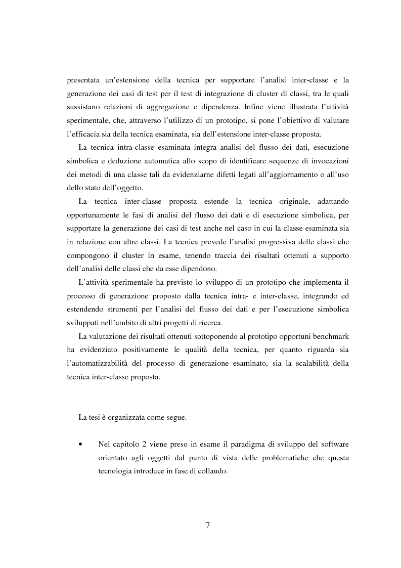 Anteprima della tesi: Una tecnica per il test interclasse, Pagina 3