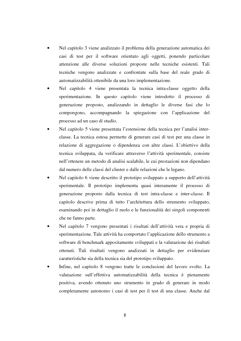 Anteprima della tesi: Una tecnica per il test interclasse, Pagina 4