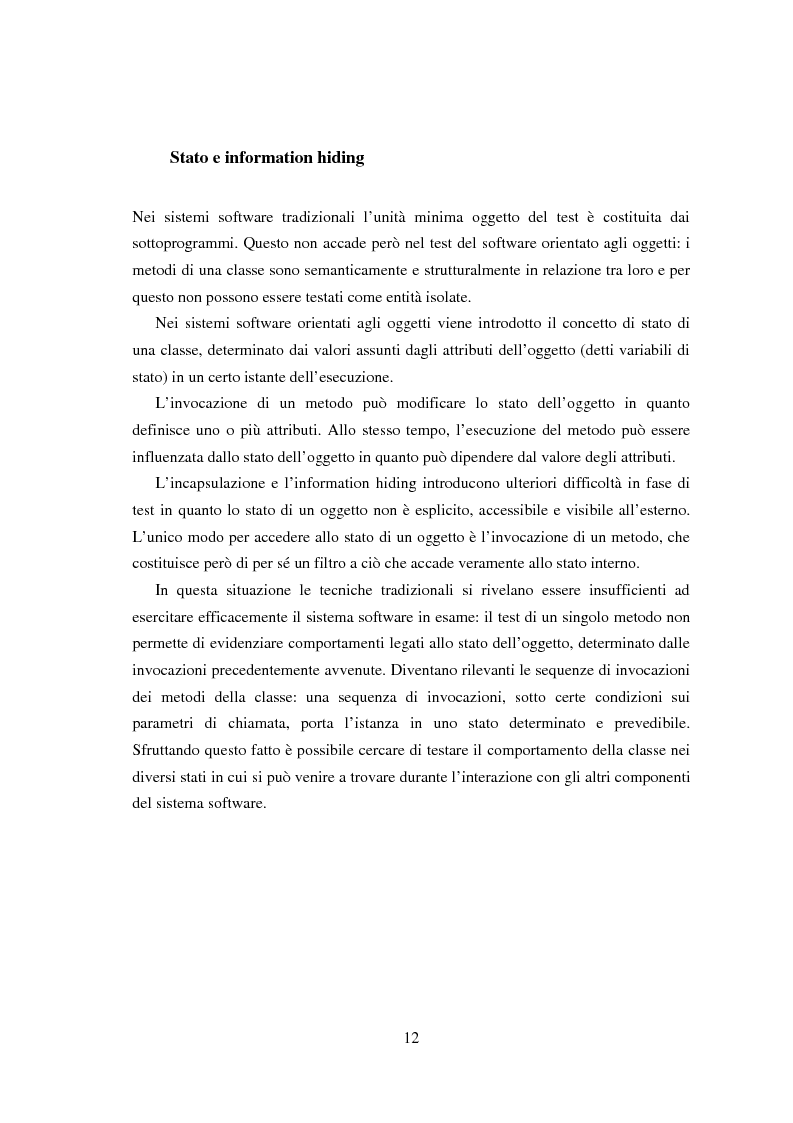 Anteprima della tesi: Una tecnica per il test interclasse, Pagina 8
