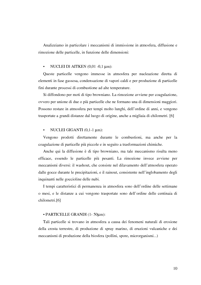 Anteprima della tesi: Indagine sulla frazione fine del particolato atmosferico, Pagina 12