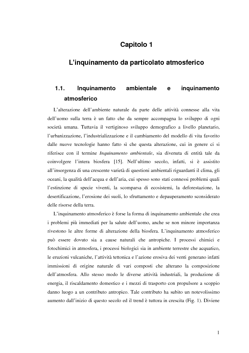 Anteprima della tesi: Indagine sulla frazione fine del particolato atmosferico, Pagina 3