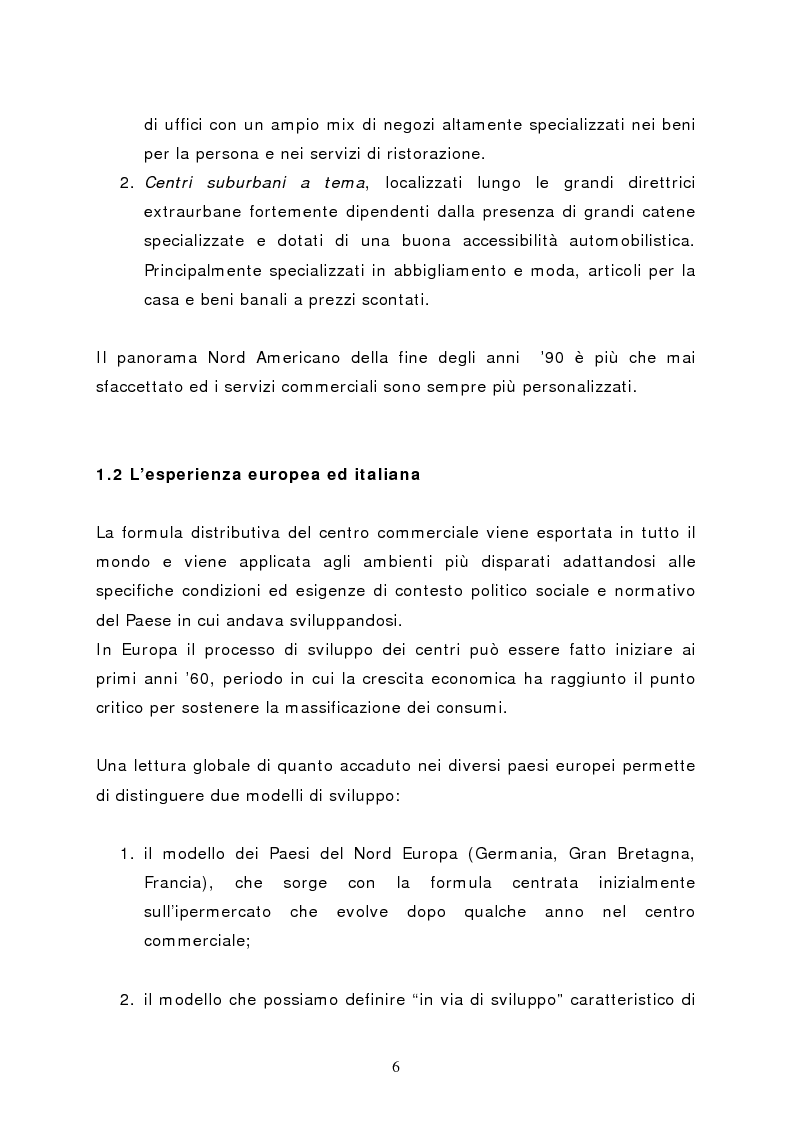 Anteprima della tesi: Il marketing del centro commerciale: un approccio relazionale, Pagina 11