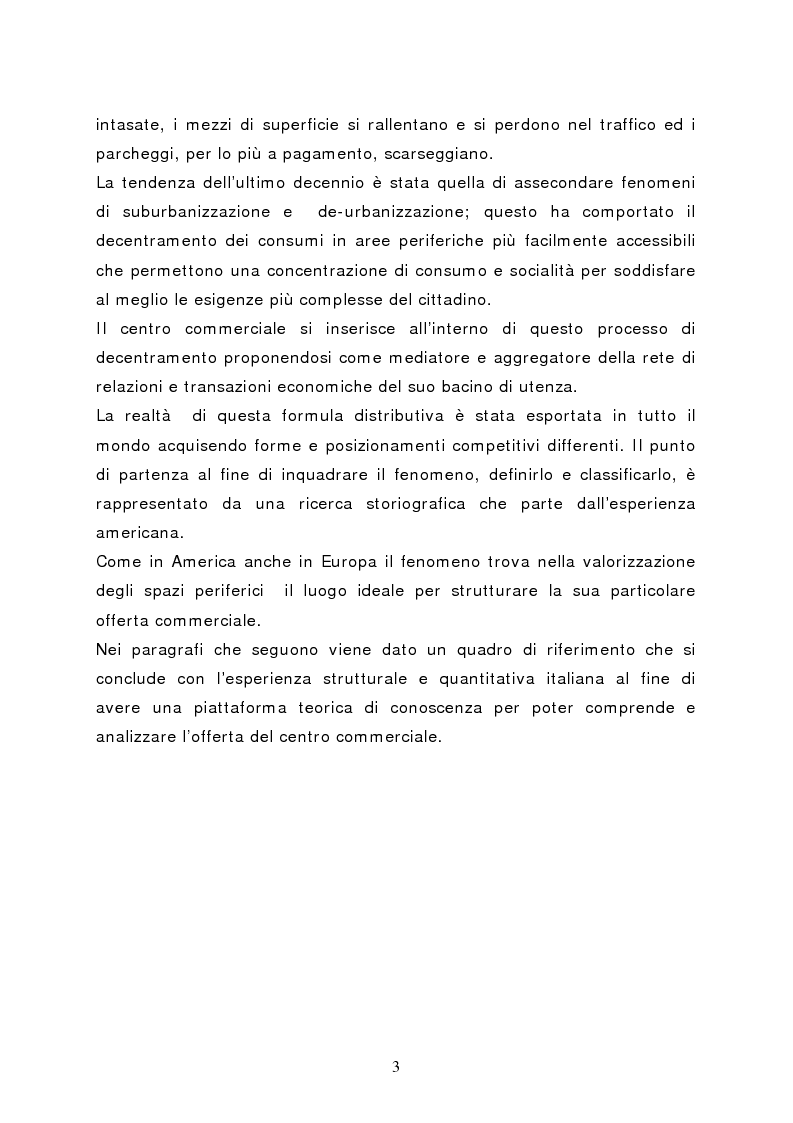 Anteprima della tesi: Il marketing del centro commerciale: un approccio relazionale, Pagina 8