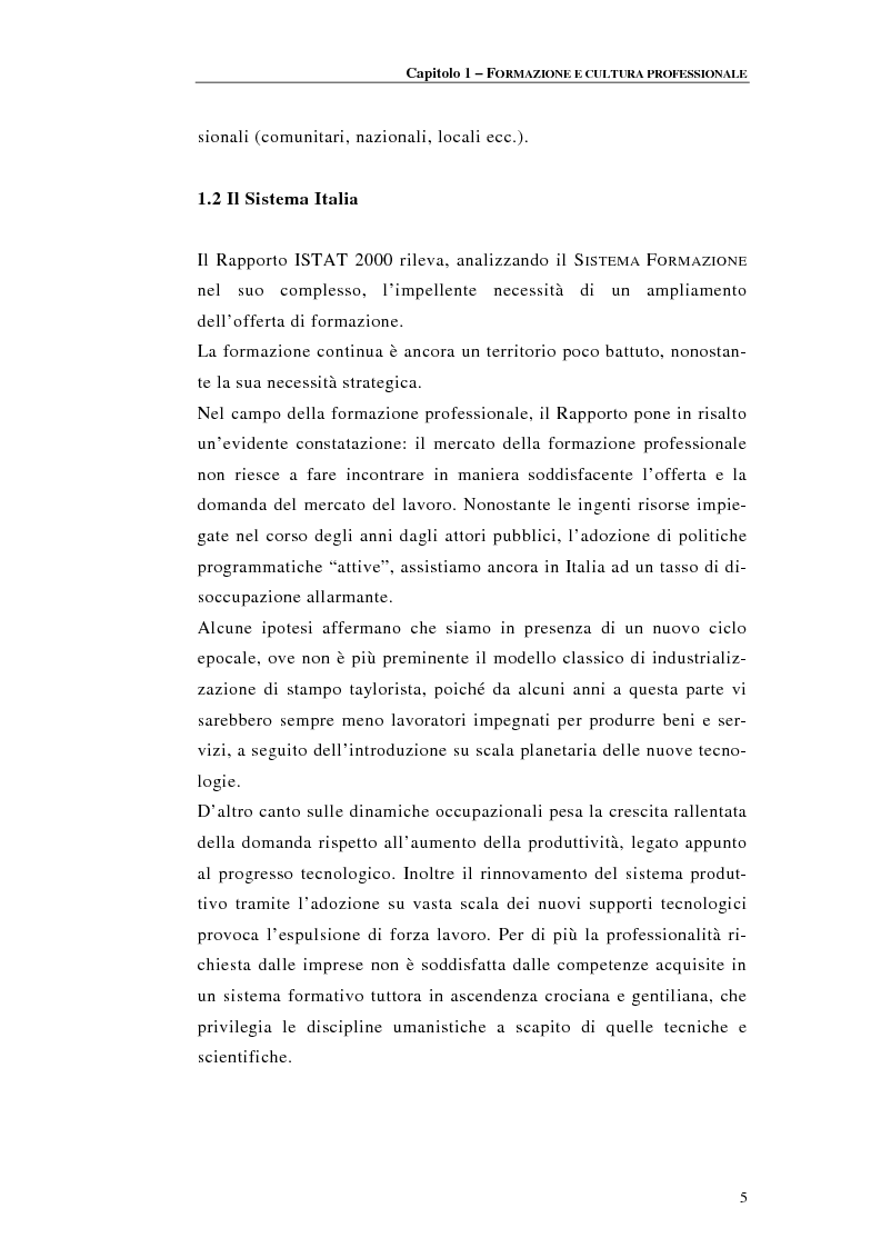 Anteprima della tesi: Procedure di accreditamento e certificazione dei centri di formazione professionale, Pagina 5