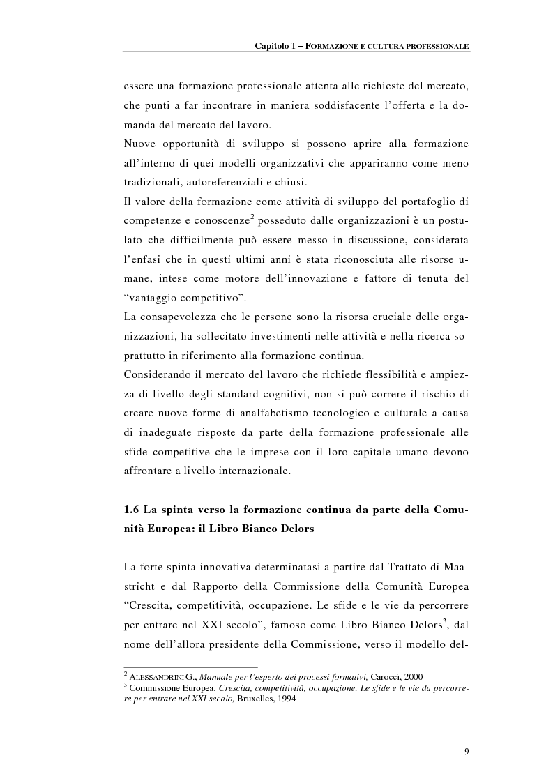 Anteprima della tesi: Procedure di accreditamento e certificazione dei centri di formazione professionale, Pagina 9