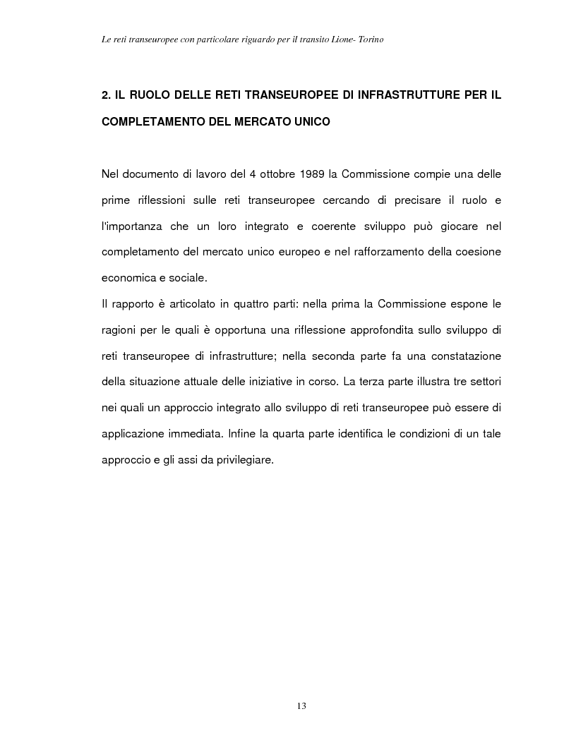 Anteprima della tesi: Le reti transeuropee, Pagina 10
