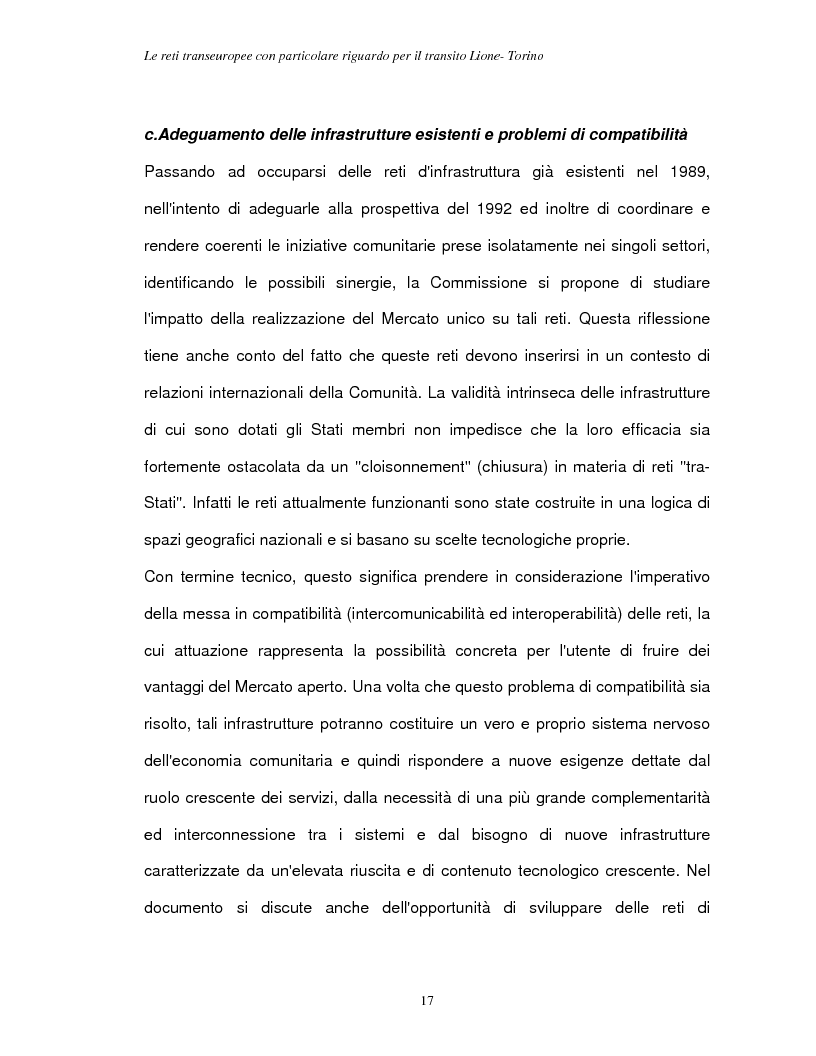 Anteprima della tesi: Le reti transeuropee, Pagina 14