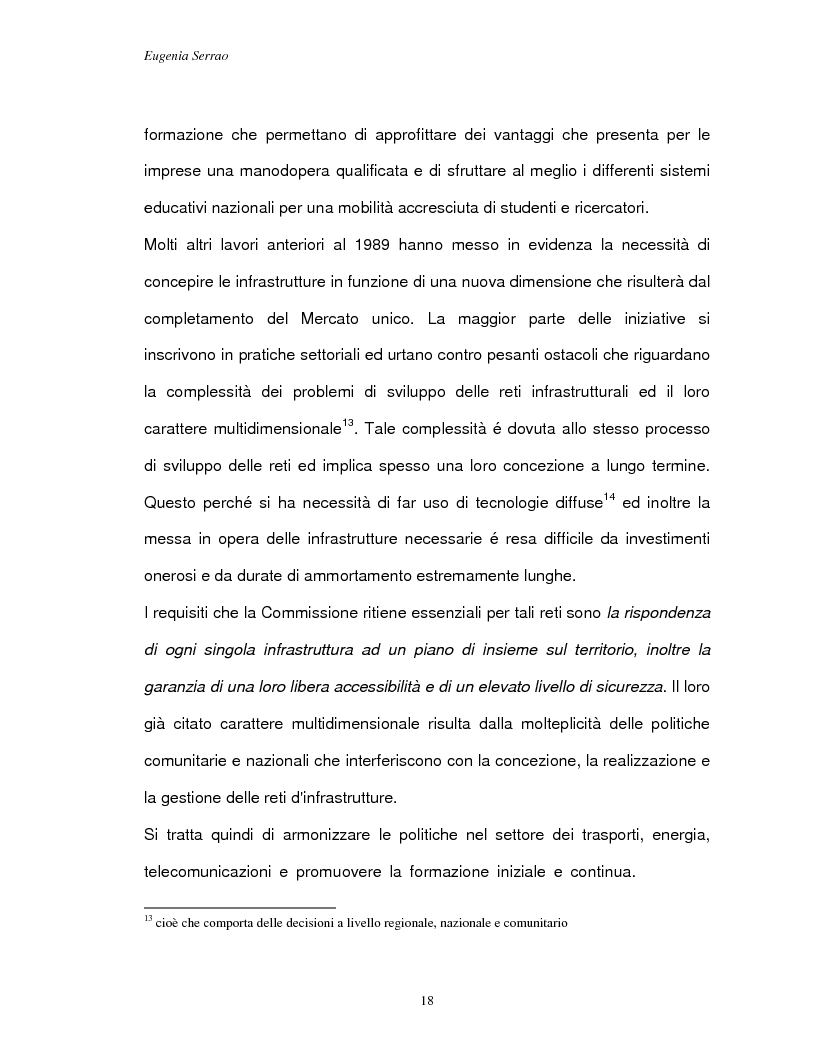 Anteprima della tesi: Le reti transeuropee, Pagina 15