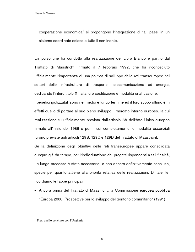 Anteprima della tesi: Le reti transeuropee, Pagina 3