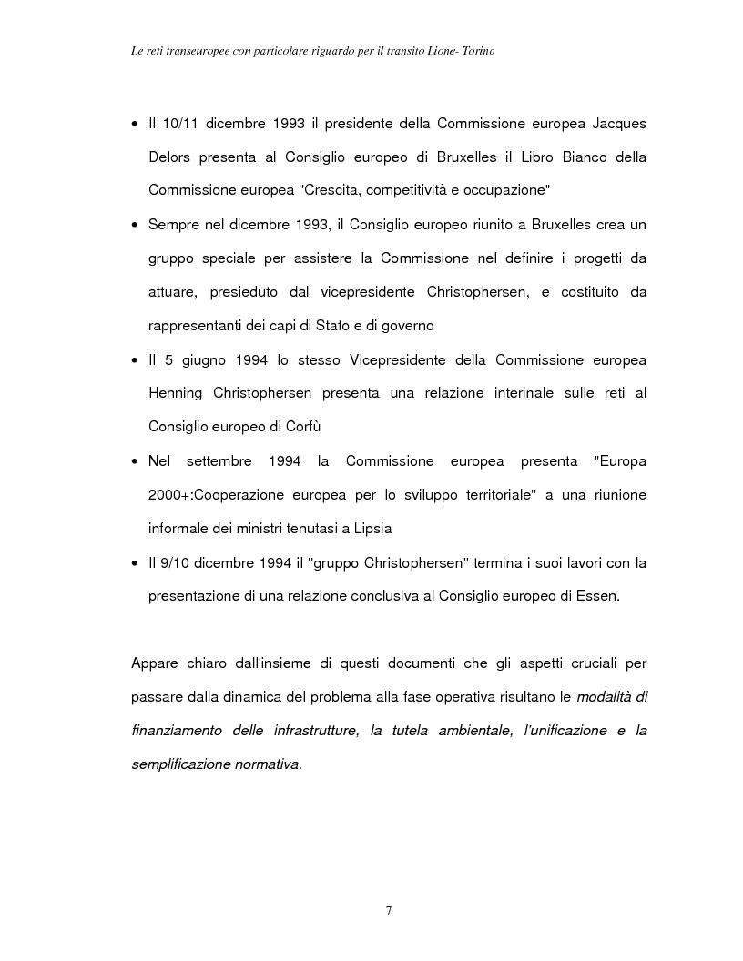 Anteprima della tesi: Le reti transeuropee, Pagina 4