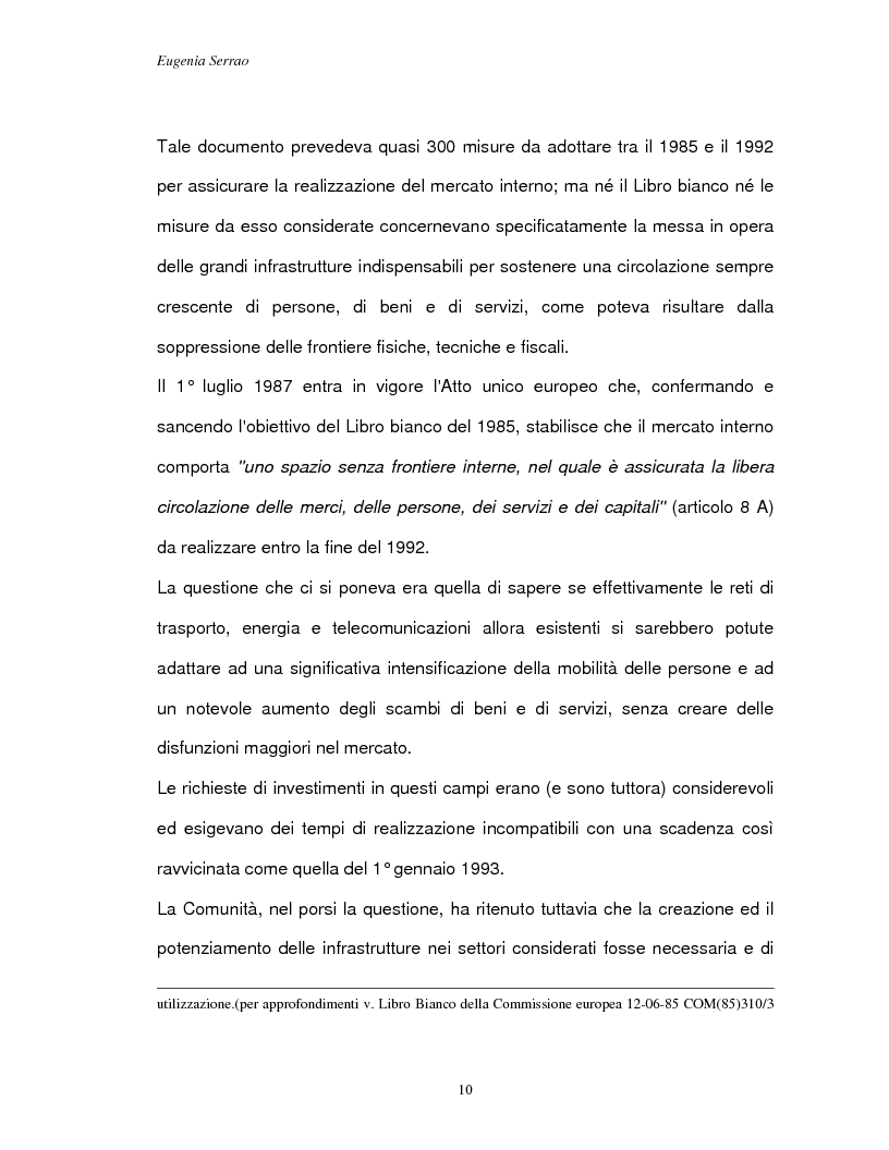 Anteprima della tesi: Le reti transeuropee, Pagina 7