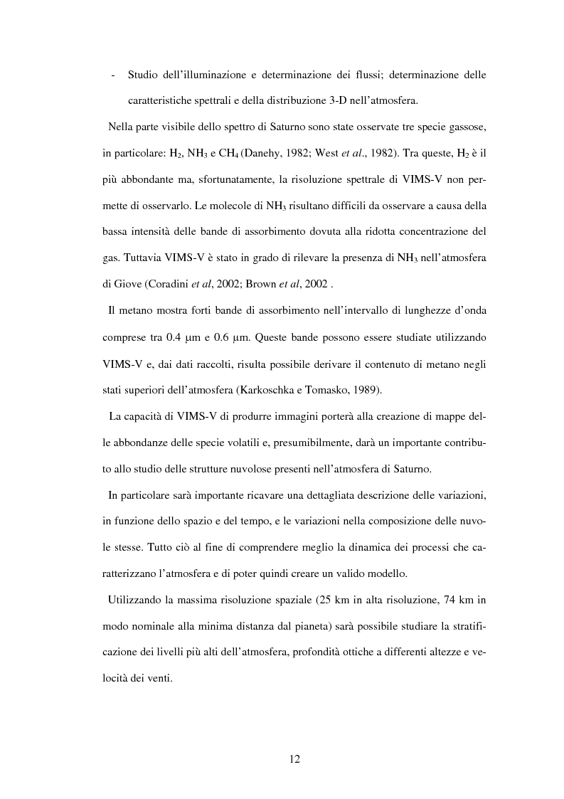 Anteprima della tesi: Calibrazione a terra dello strumento VIMS-V, Pagina 12