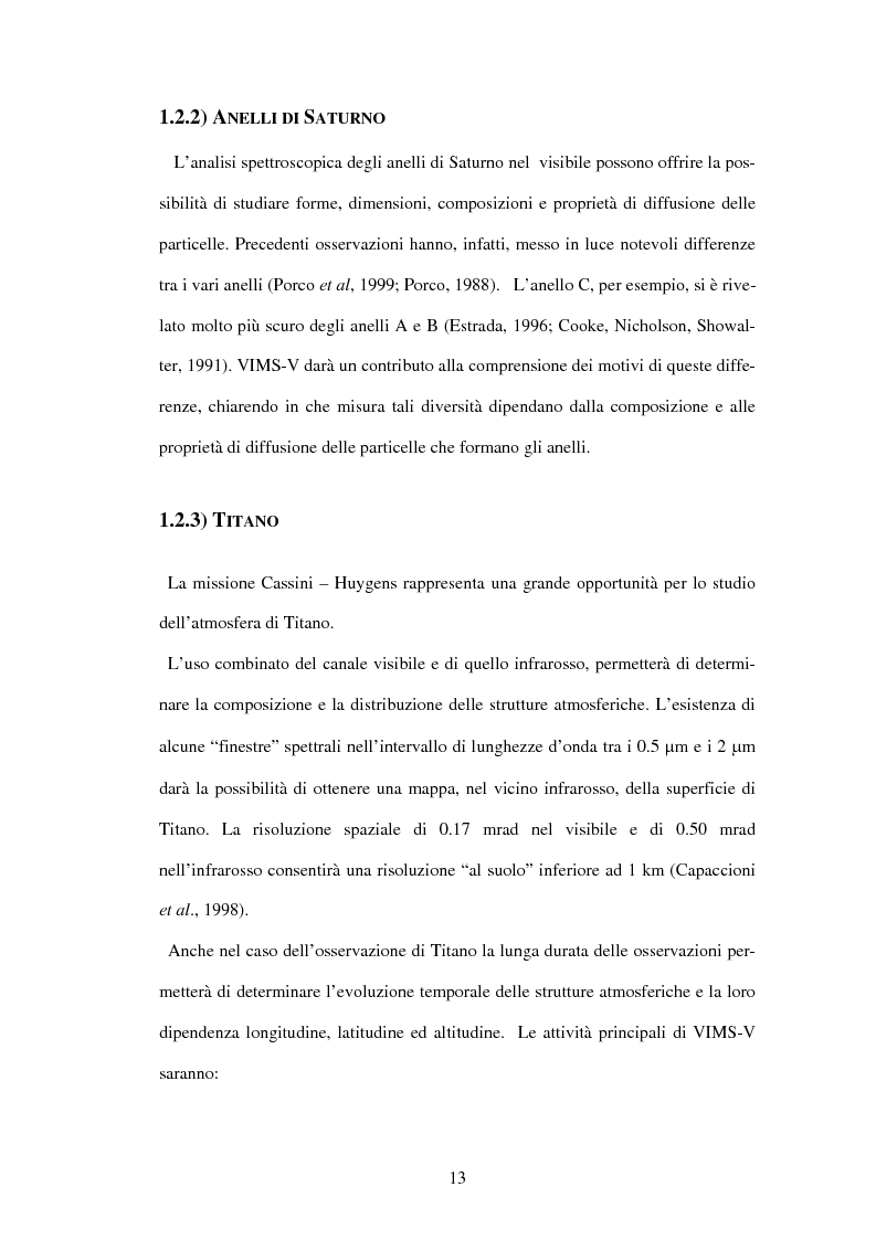 Anteprima della tesi: Calibrazione a terra dello strumento VIMS-V, Pagina 13