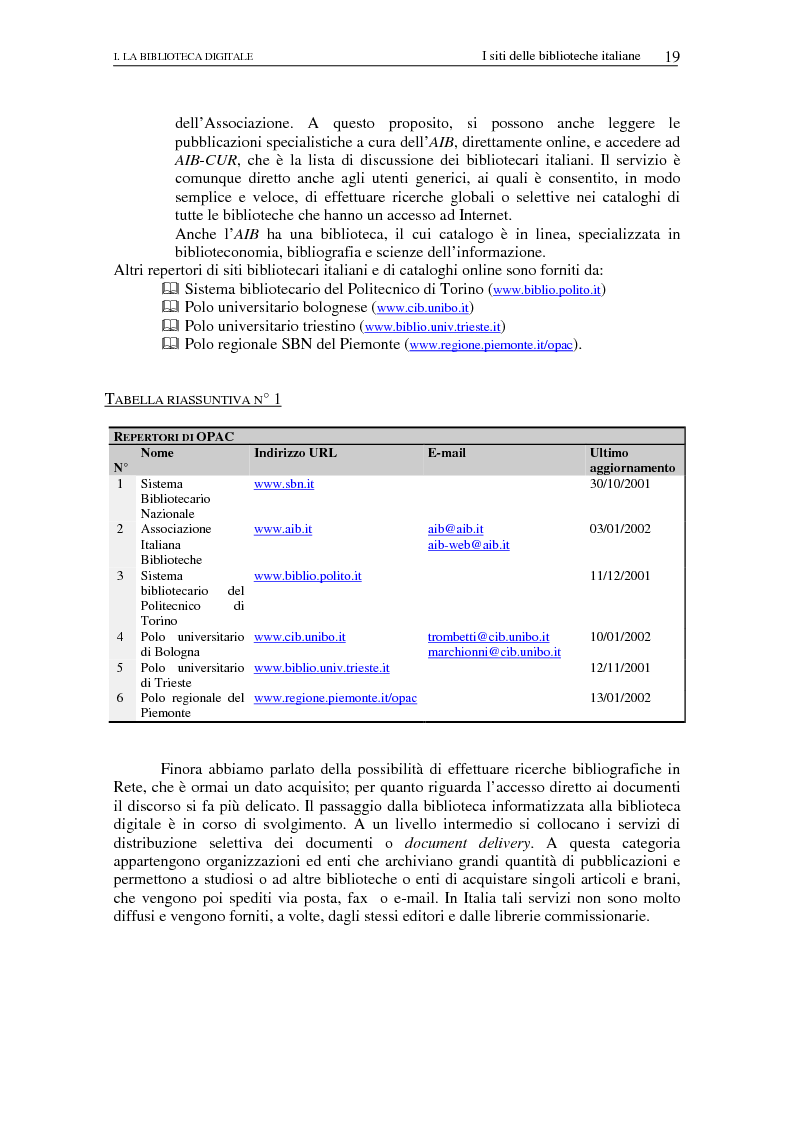 Anteprima della tesi: Nuovi spazi dello scrivere. Analisi delle risorse Internet italiane dedicate alla letteratura, Pagina 14
