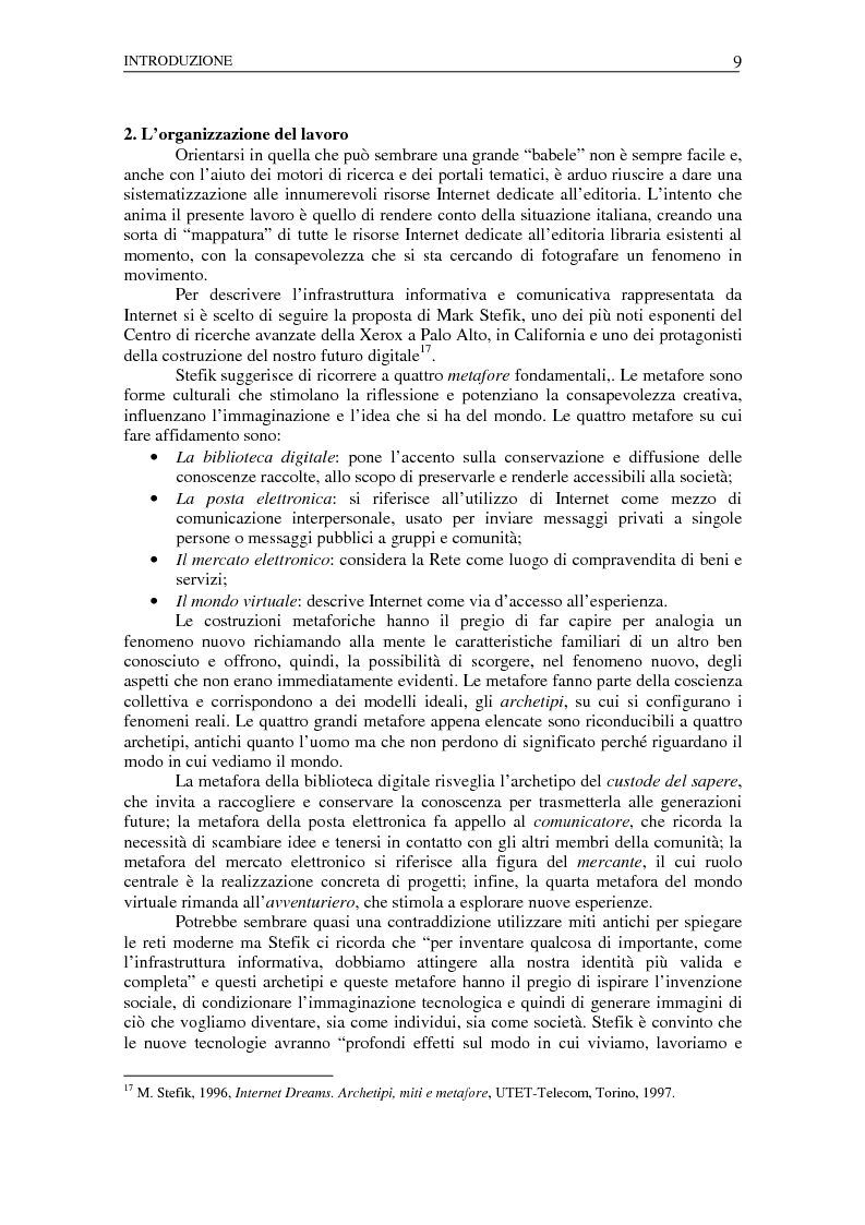 Anteprima della tesi: Nuovi spazi dello scrivere. Analisi delle risorse Internet italiane dedicate alla letteratura, Pagina 5