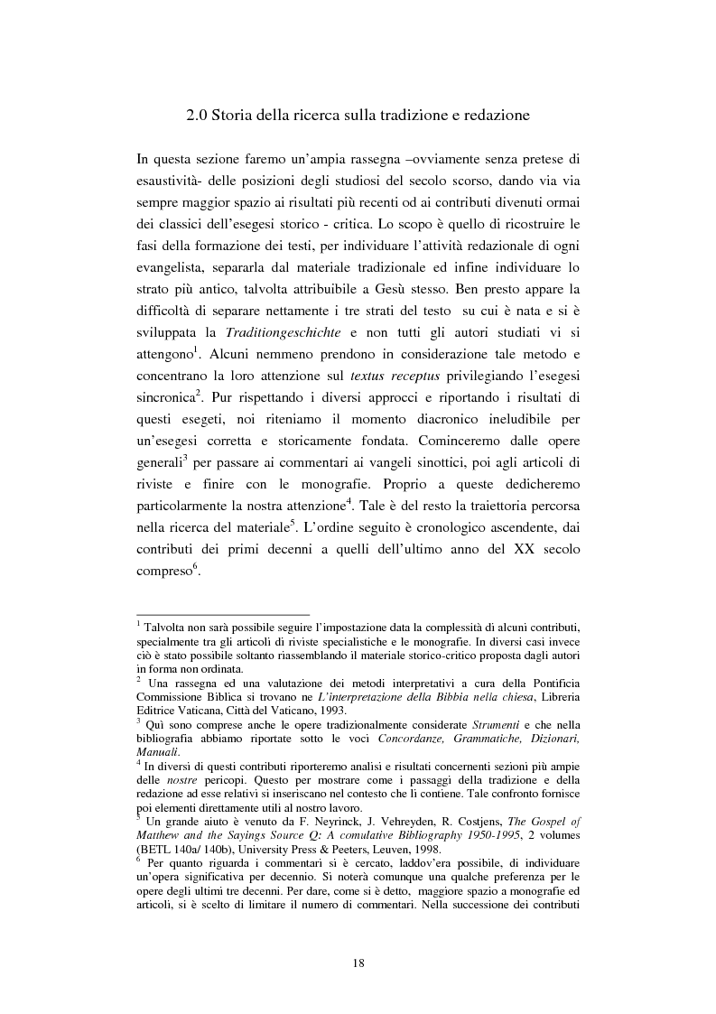 Anteprima della tesi: Il tema del ''non giudicare'' nei Vangeli Sinottici, Pagina 14