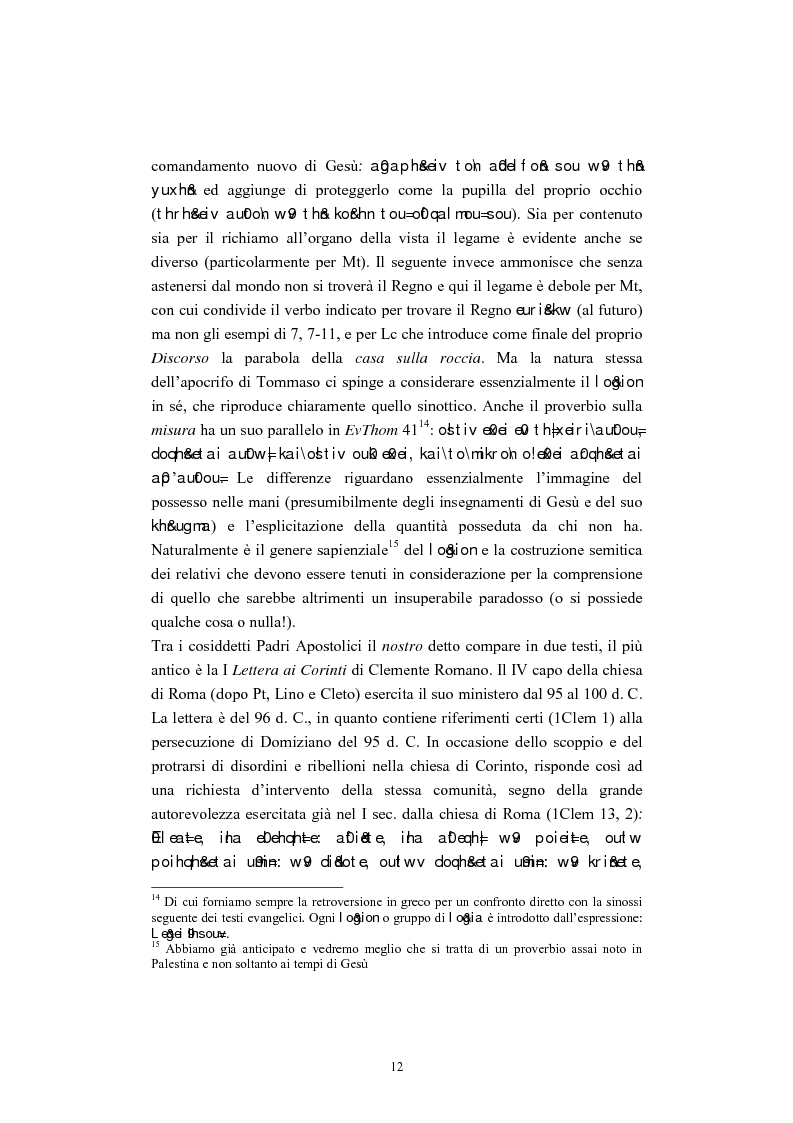 Anteprima della tesi: Il tema del ''non giudicare'' nei Vangeli Sinottici, Pagina 8