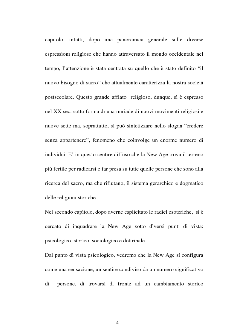 Anteprima della tesi: Nuove forme culturali religiose e giovanili: la New Age, Pagina 2