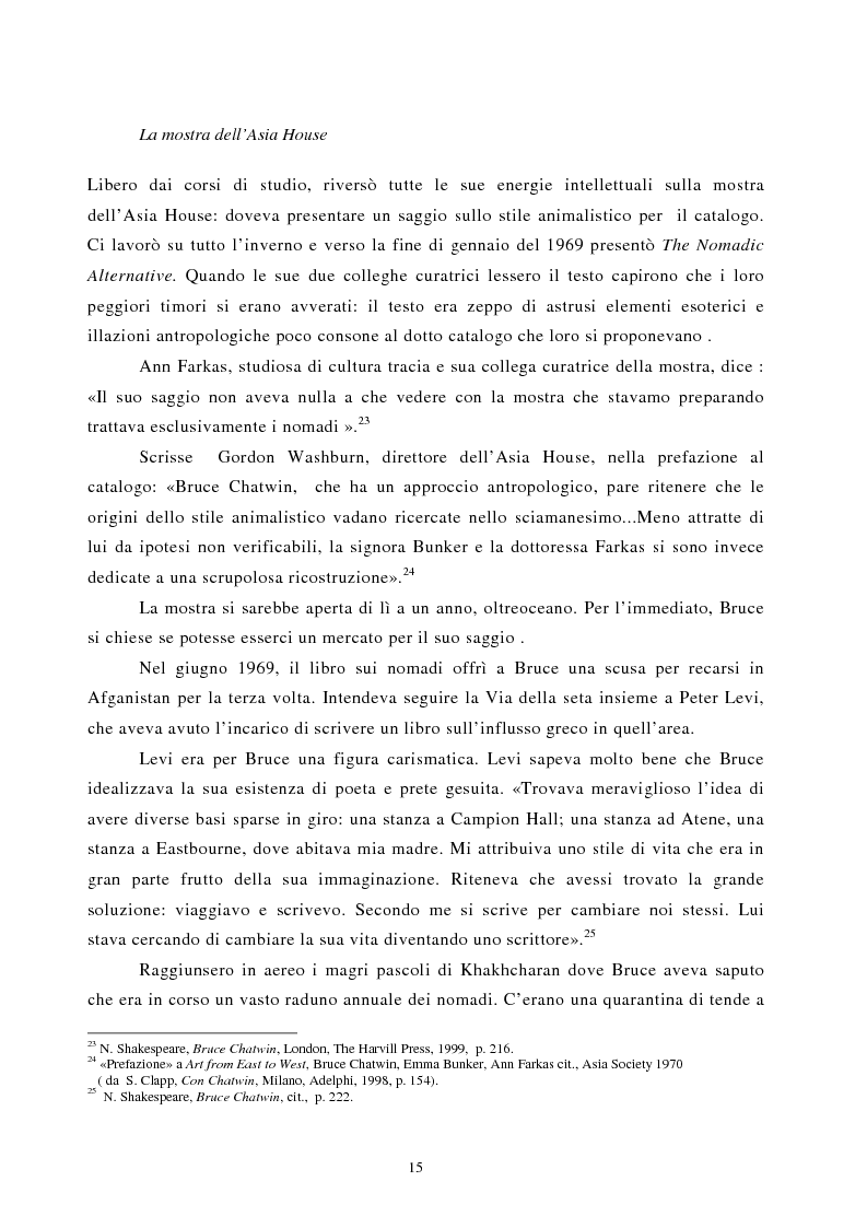 Anteprima della tesi: Nomadismo e sedentarietà nella narrativa di Bruce Chatwin, Pagina 11