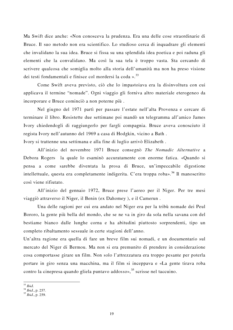 Anteprima della tesi: Nomadismo e sedentarietà nella narrativa di Bruce Chatwin, Pagina 15