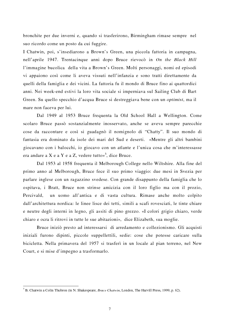 Anteprima della tesi: Nomadismo e sedentarietà nella narrativa di Bruce Chatwin, Pagina 3