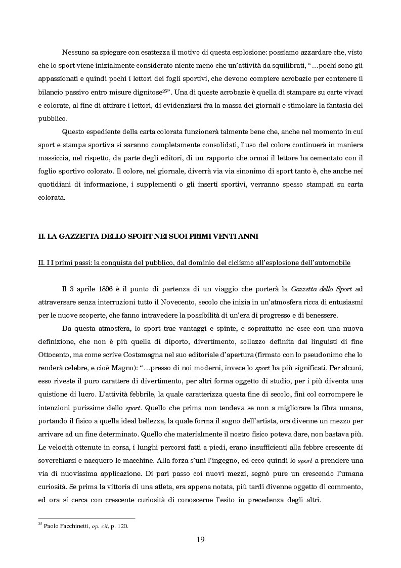 Anteprima della tesi: Un secolo in testa al gruppo: cenni di storia della Gazzetta dello Sport, Pagina 15