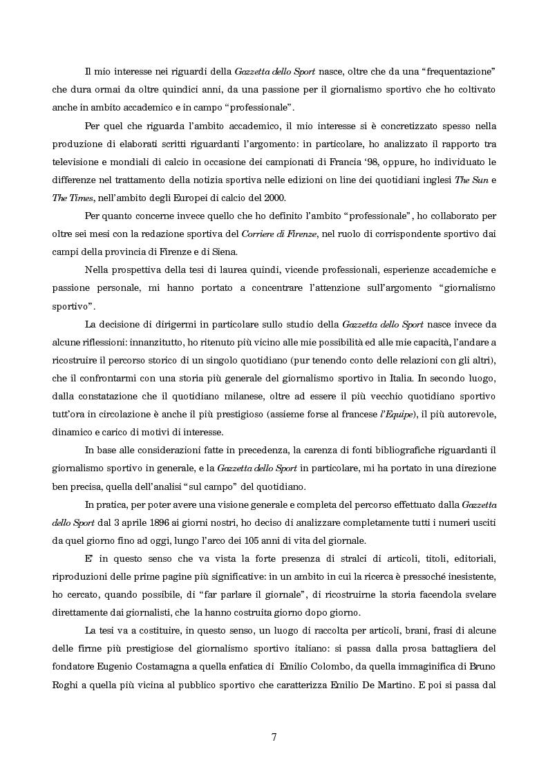 Anteprima della tesi: Un secolo in testa al gruppo: cenni di storia della Gazzetta dello Sport, Pagina 3