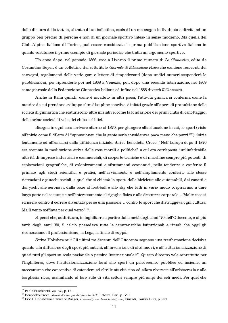 Anteprima della tesi: Un secolo in testa al gruppo: cenni di storia della Gazzetta dello Sport, Pagina 7