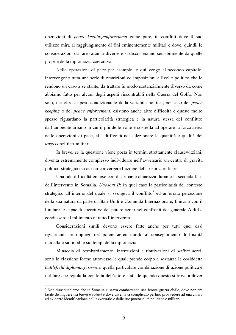 Anteprima della tesi: Il potere aereo nell'età della rivoluzione negli affari militari. Il caso della campagna aerea Nato per il Kosovo., Pagina 4