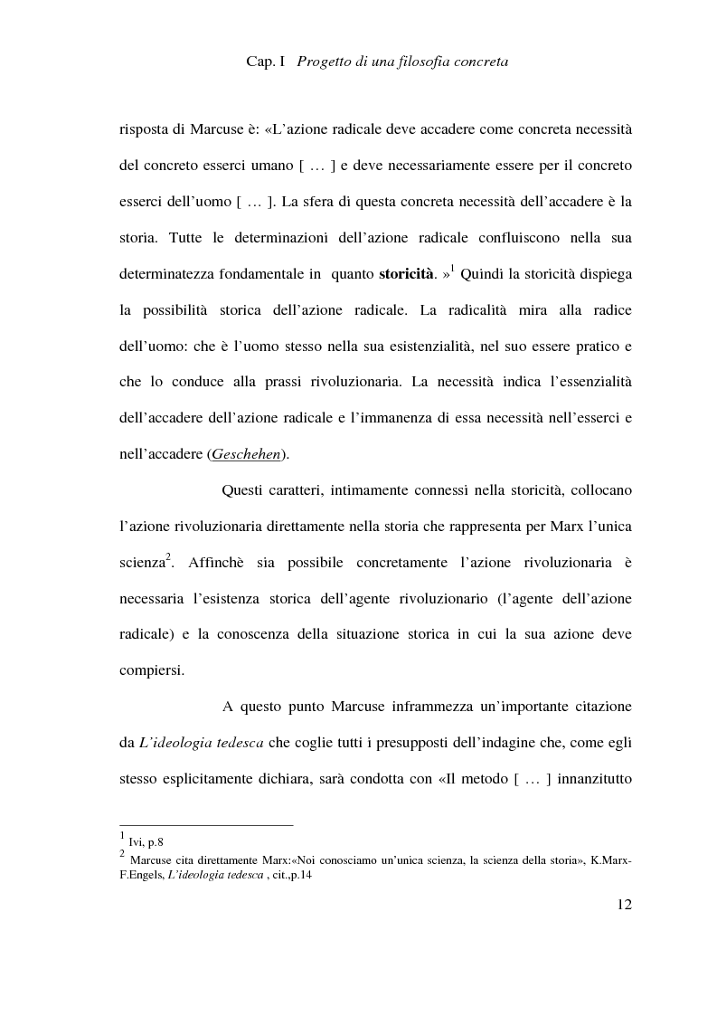 Anteprima della tesi: Ontologia, storicità e vita nell'interpretazione marcusiana di Hegel, Pagina 12