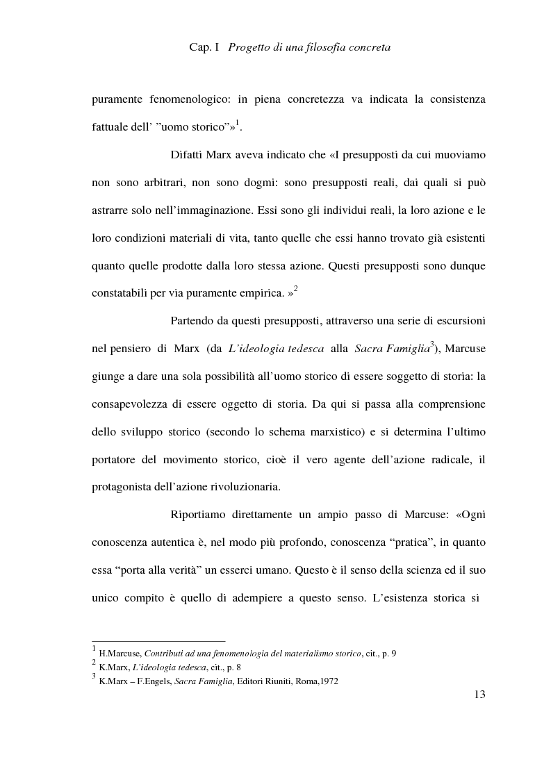 Anteprima della tesi: Ontologia, storicità e vita nell'interpretazione marcusiana di Hegel, Pagina 13