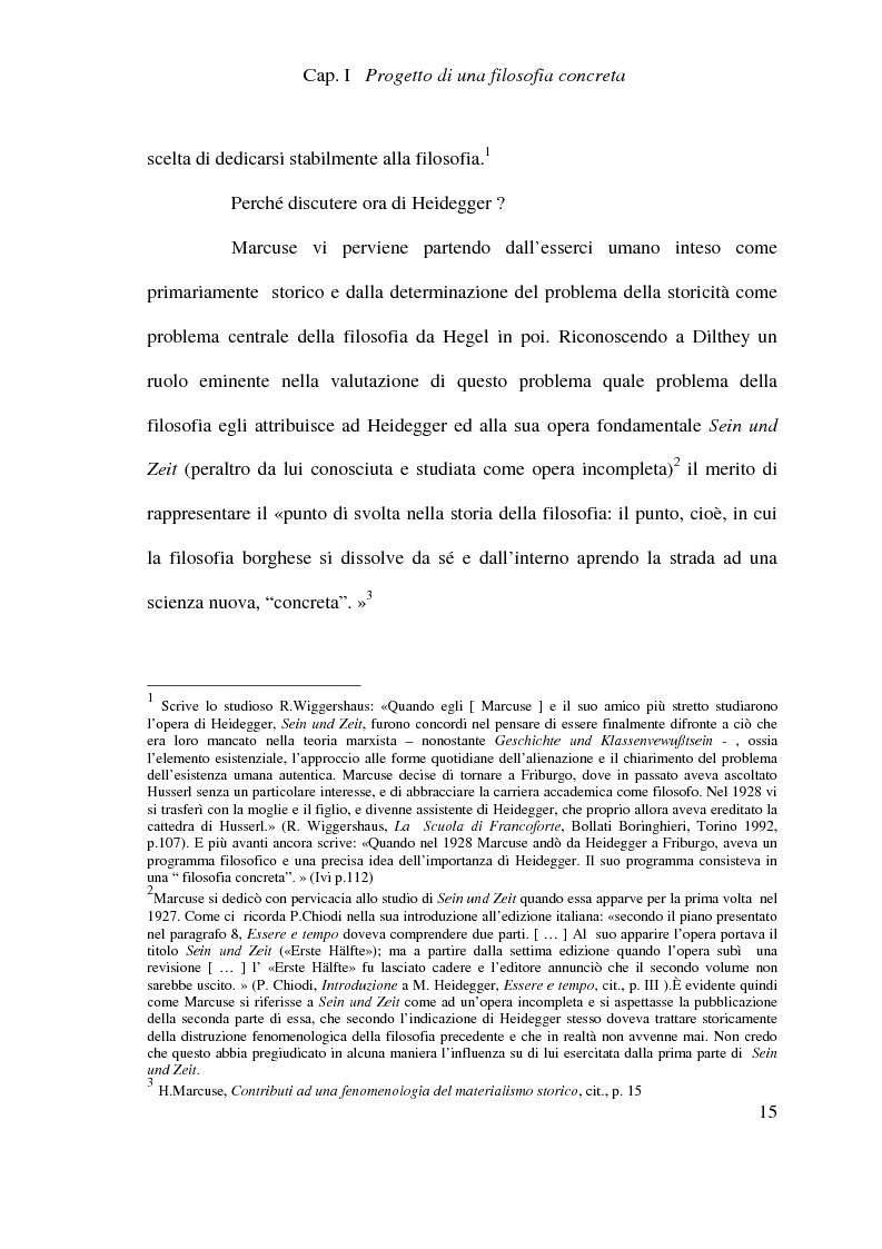 Anteprima della tesi: Ontologia, storicità e vita nell'interpretazione marcusiana di Hegel, Pagina 15