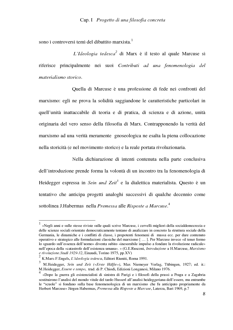 Anteprima della tesi: Ontologia, storicità e vita nell'interpretazione marcusiana di Hegel, Pagina 8