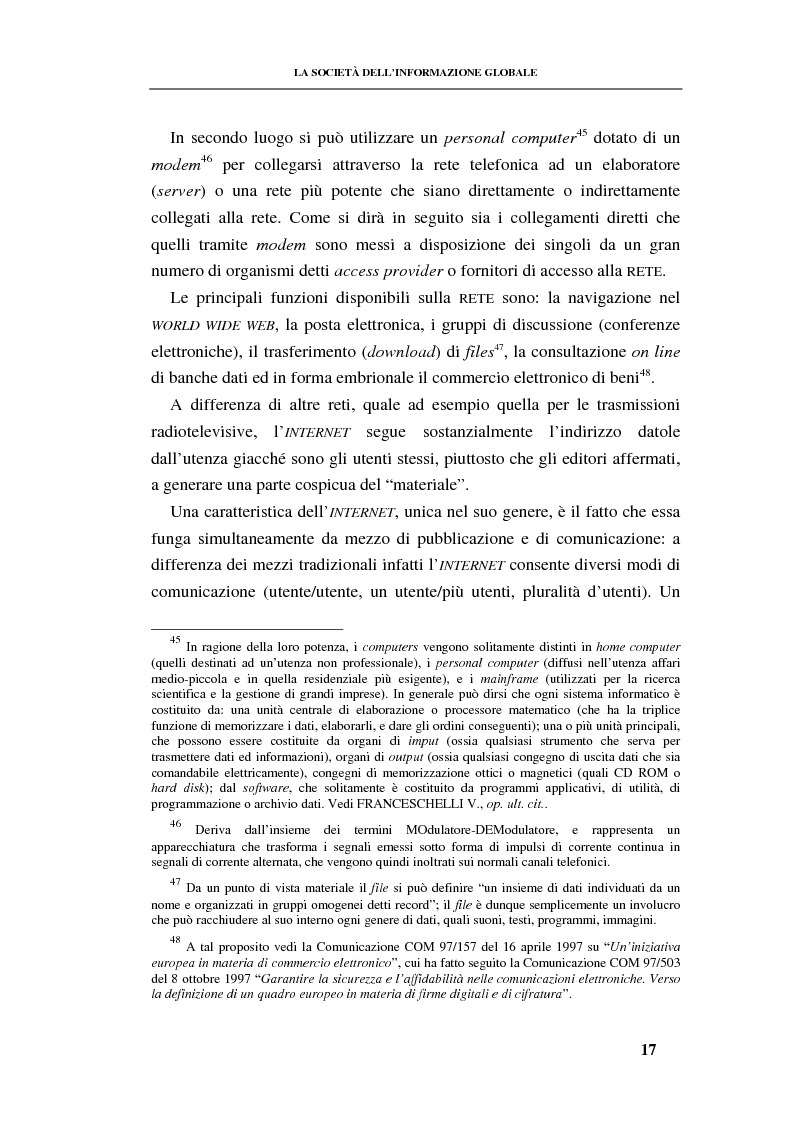 Estratto dalla tesi: La responsabilità contrattuale ed aquiliana del fornitore di servizi telematici