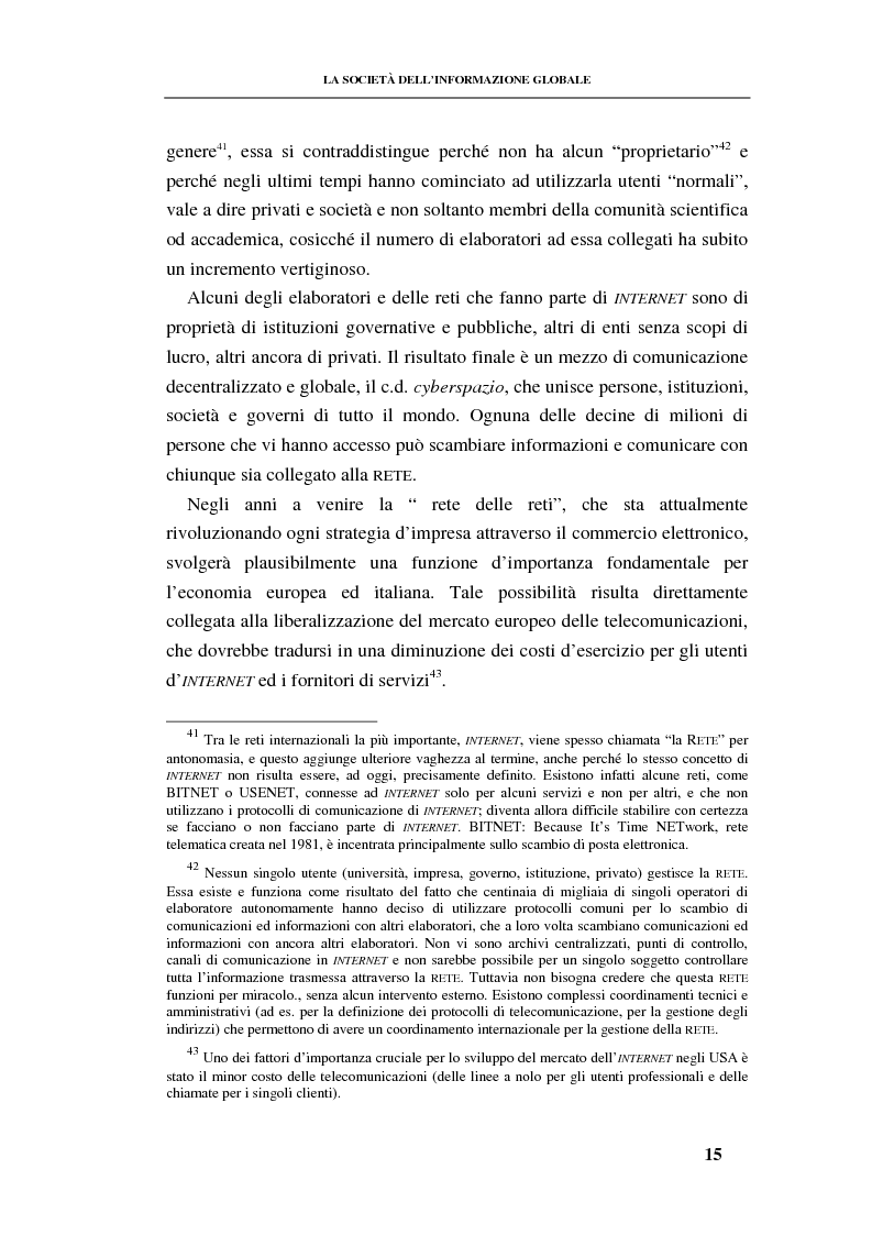 Anteprima della tesi: La responsabilità contrattuale ed aquiliana del fornitore di servizi telematici, Pagina 14