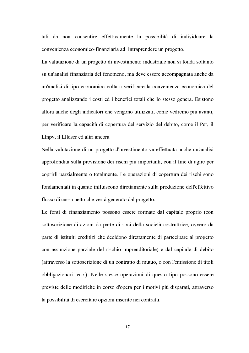 Anteprima della tesi: Valutazione dei progetti di investimento industriali, Pagina 2