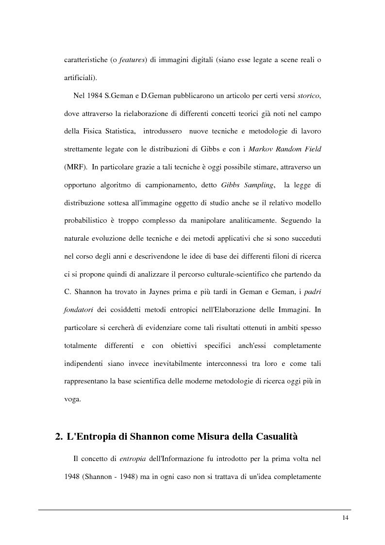 Anteprima della tesi: Metodi statistici ed entropici per l'apprendimento e l'analisi automatica di immagini digitali, Pagina 10