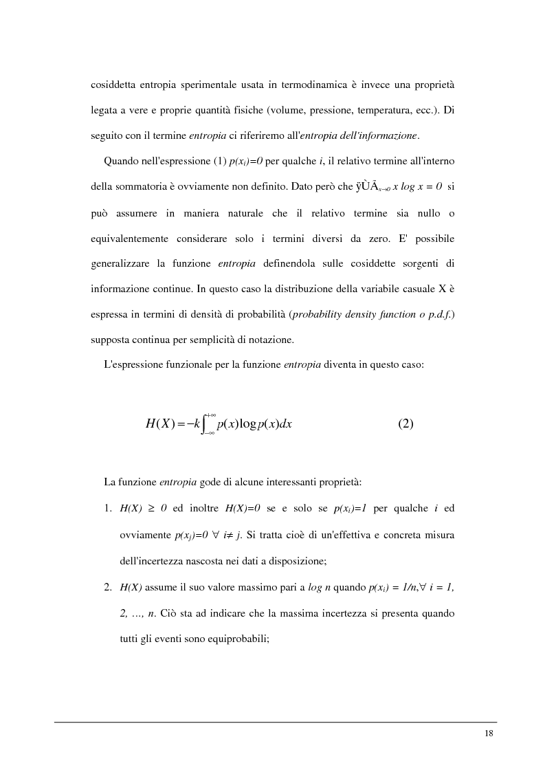 Anteprima della tesi: Metodi statistici ed entropici per l'apprendimento e l'analisi automatica di immagini digitali, Pagina 14