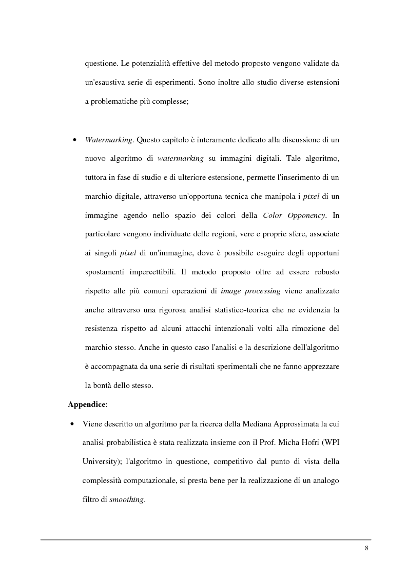 Anteprima della tesi: Metodi statistici ed entropici per l'apprendimento e l'analisi automatica di immagini digitali, Pagina 4