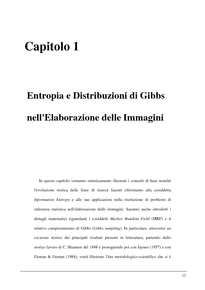 Anteprima della tesi: Metodi statistici ed entropici per l'apprendimento e l'analisi automatica di immagini digitali, Pagina 8
