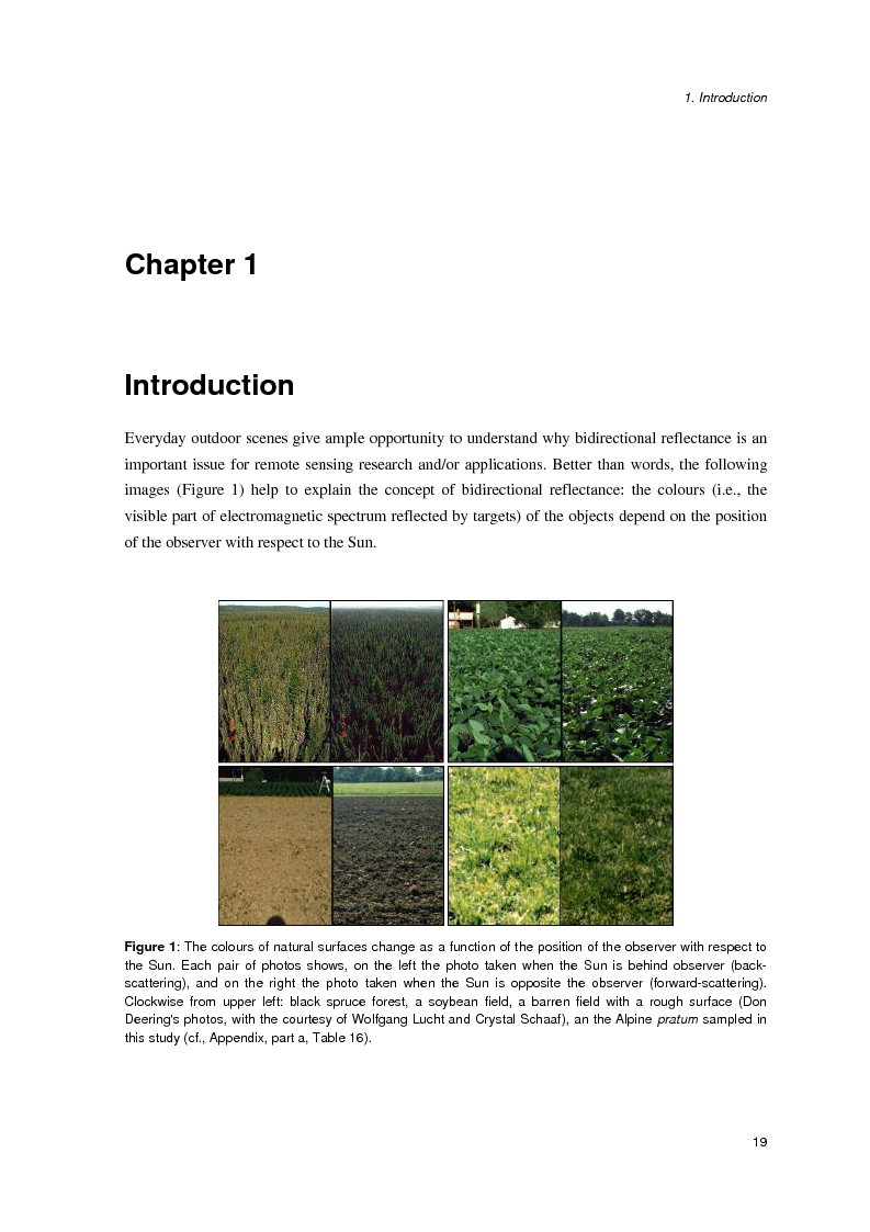 Anteprima della tesi: Anisotropia del campo della radiazione riflessa sulle superfici naturali, Pagina 13