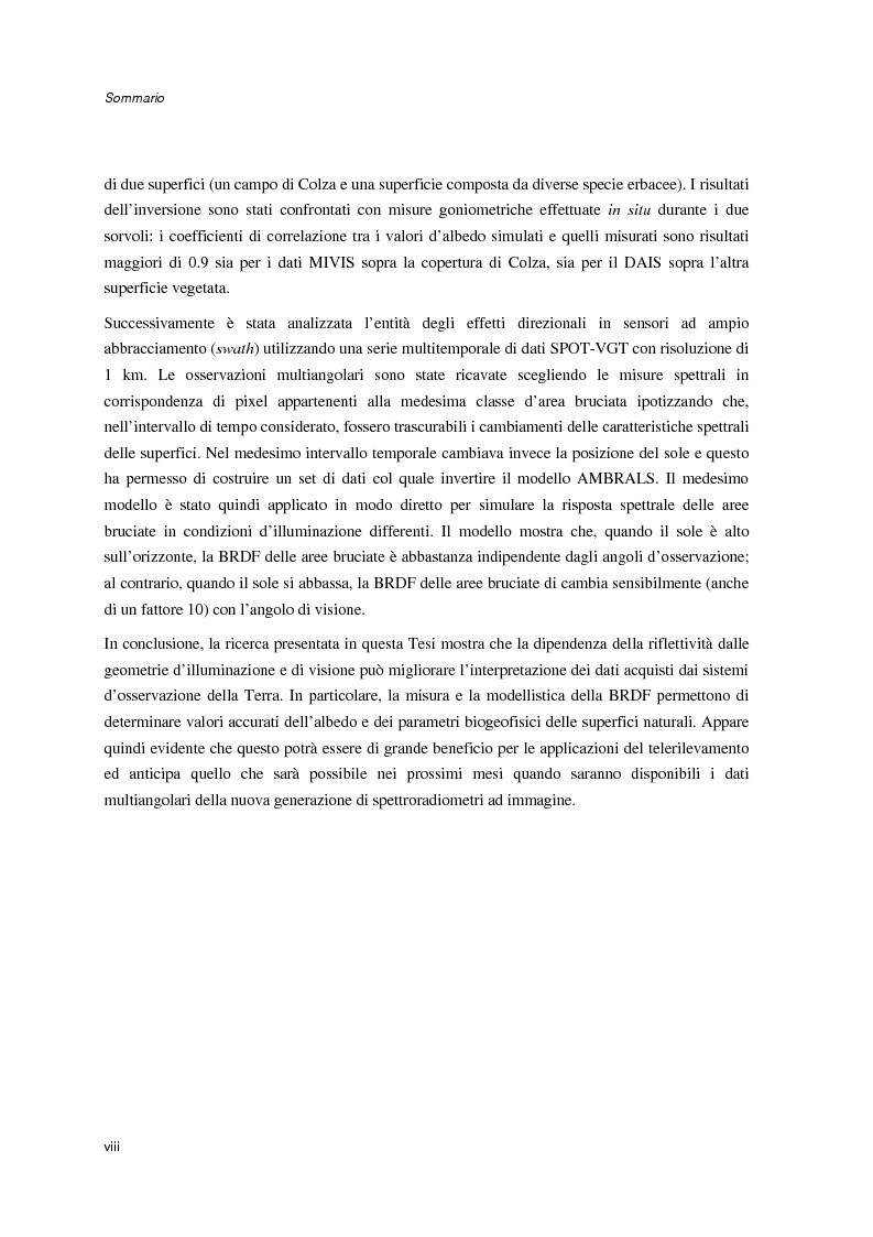 Anteprima della tesi: Anisotropia del campo della radiazione riflessa sulle superfici naturali, Pagina 2